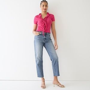 J CREW SLIM MID RISE LIGHT WASH BOYFRIEND JEANS NWT SZ 32